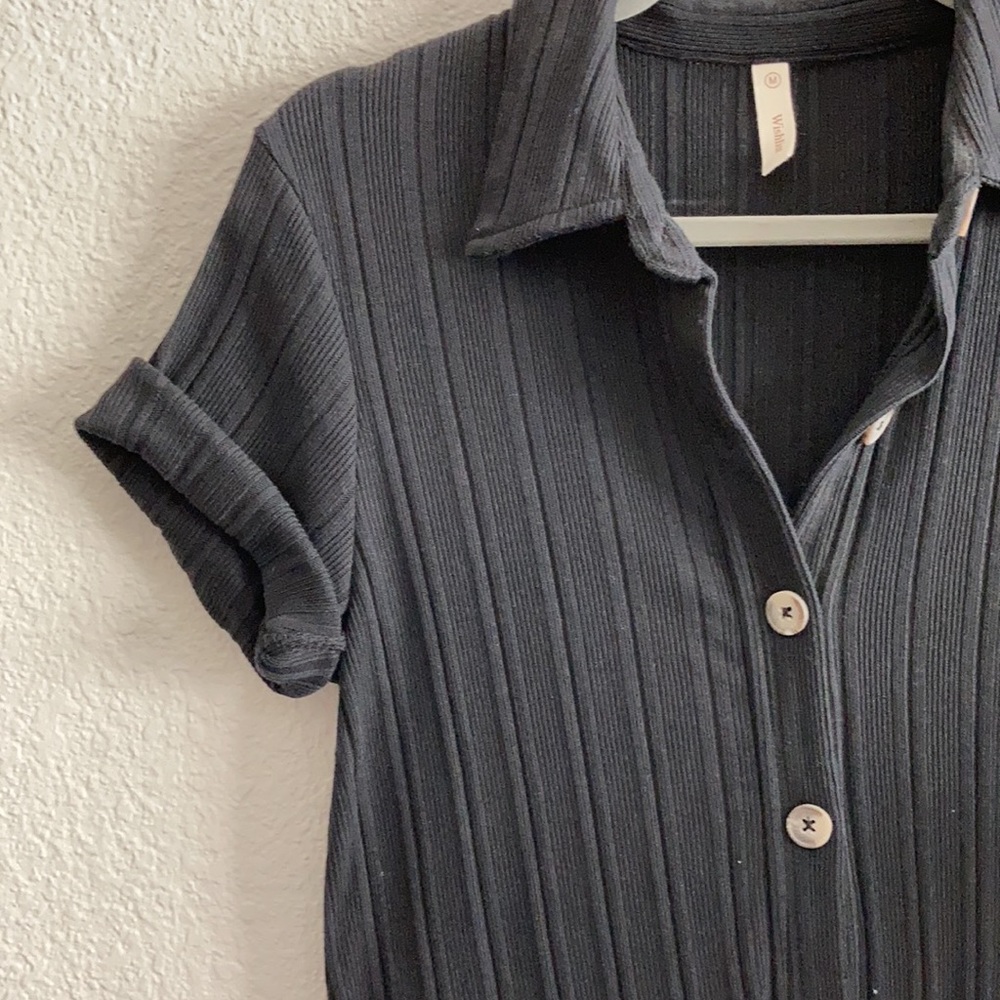 Button Down Shift Dress - Picture 3 of 3